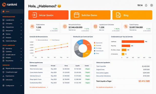 Software de remuneraciones para grandes empresas en Chile
