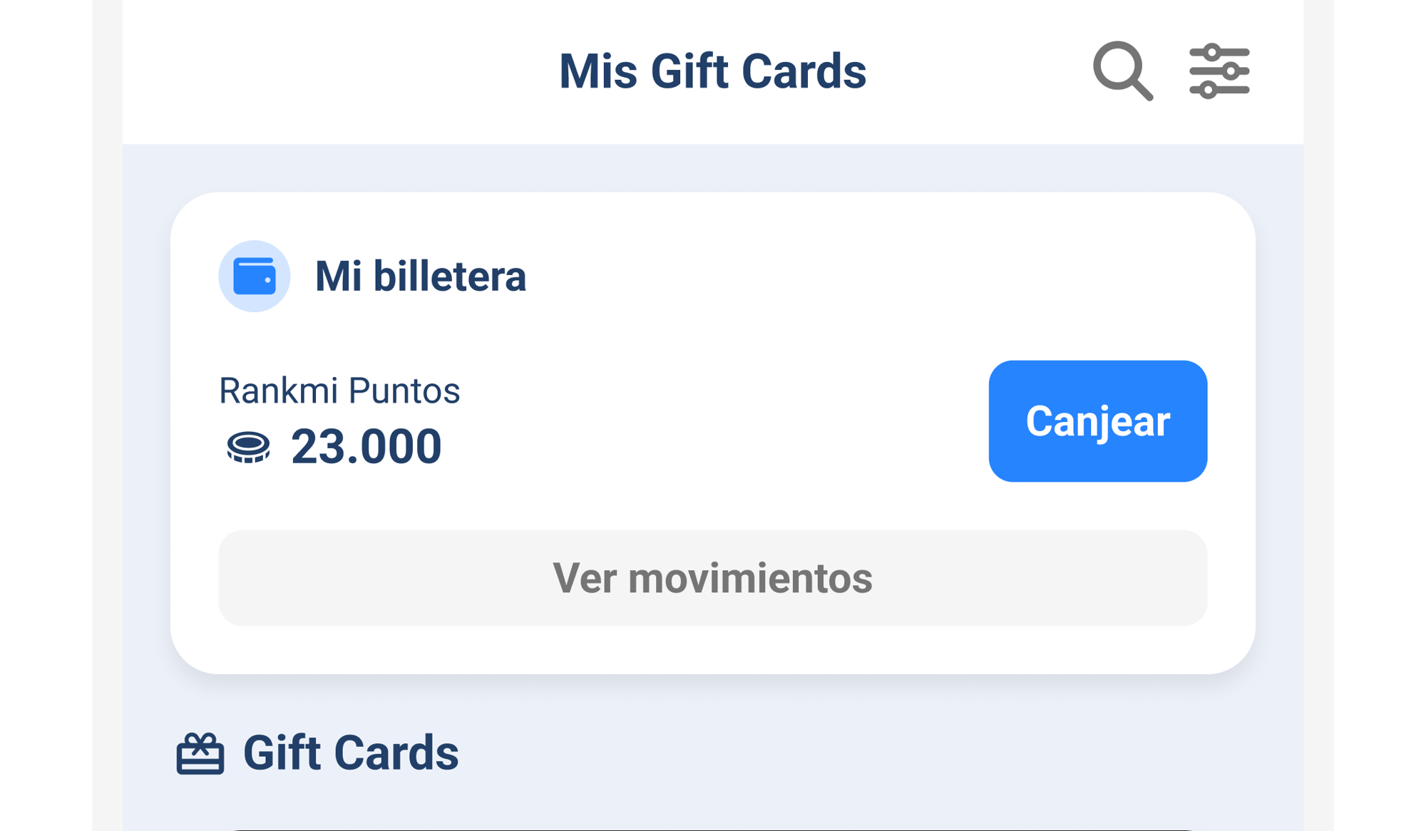 Conexión con Billetera de Puntos