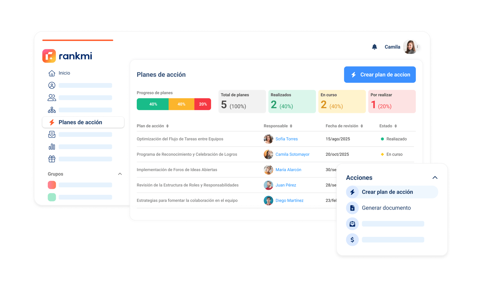 Creación de Planes Independientes