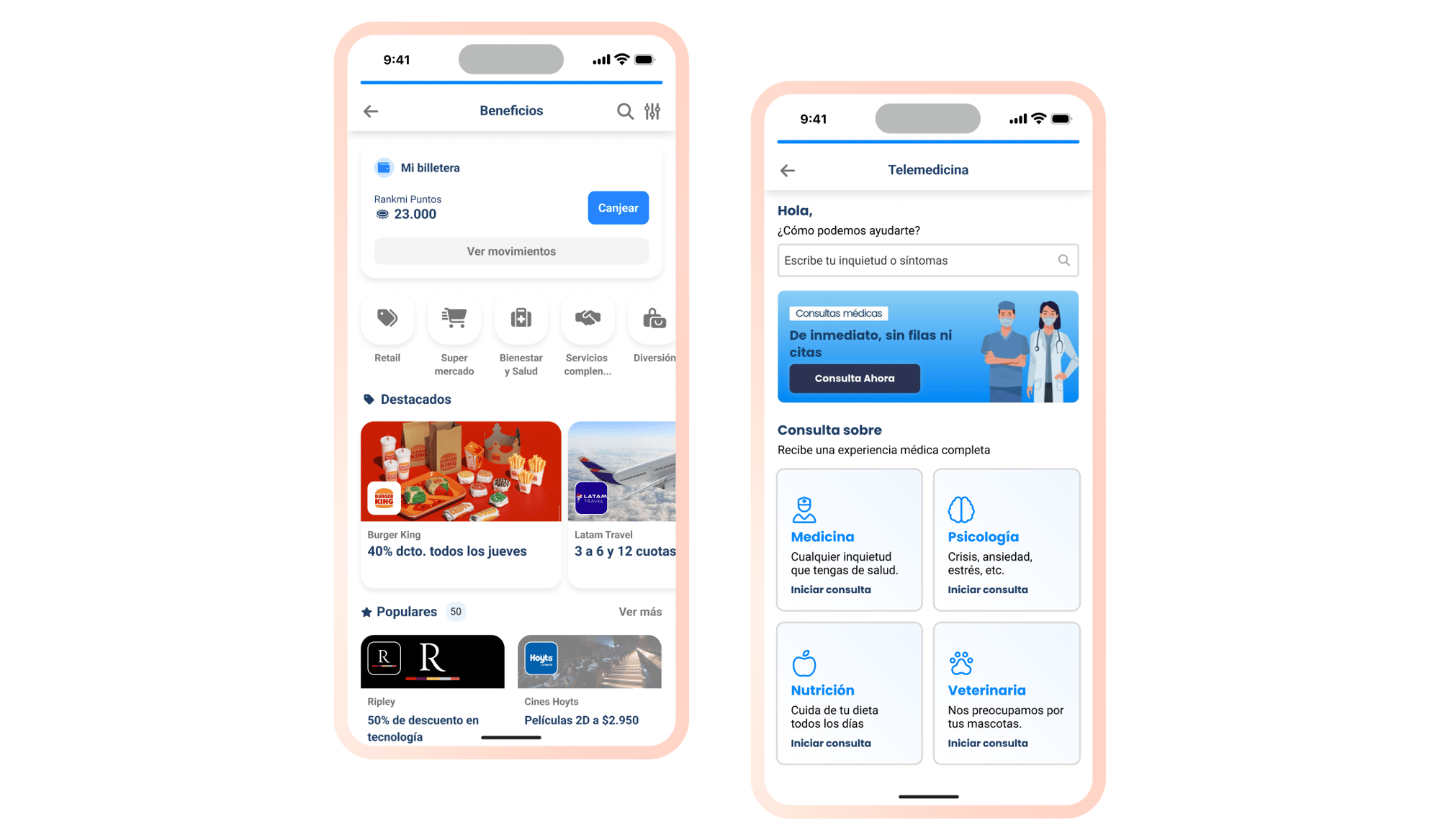 Módulos Nativos de Alto Rendimiento (Beneficios + Telemedicina)