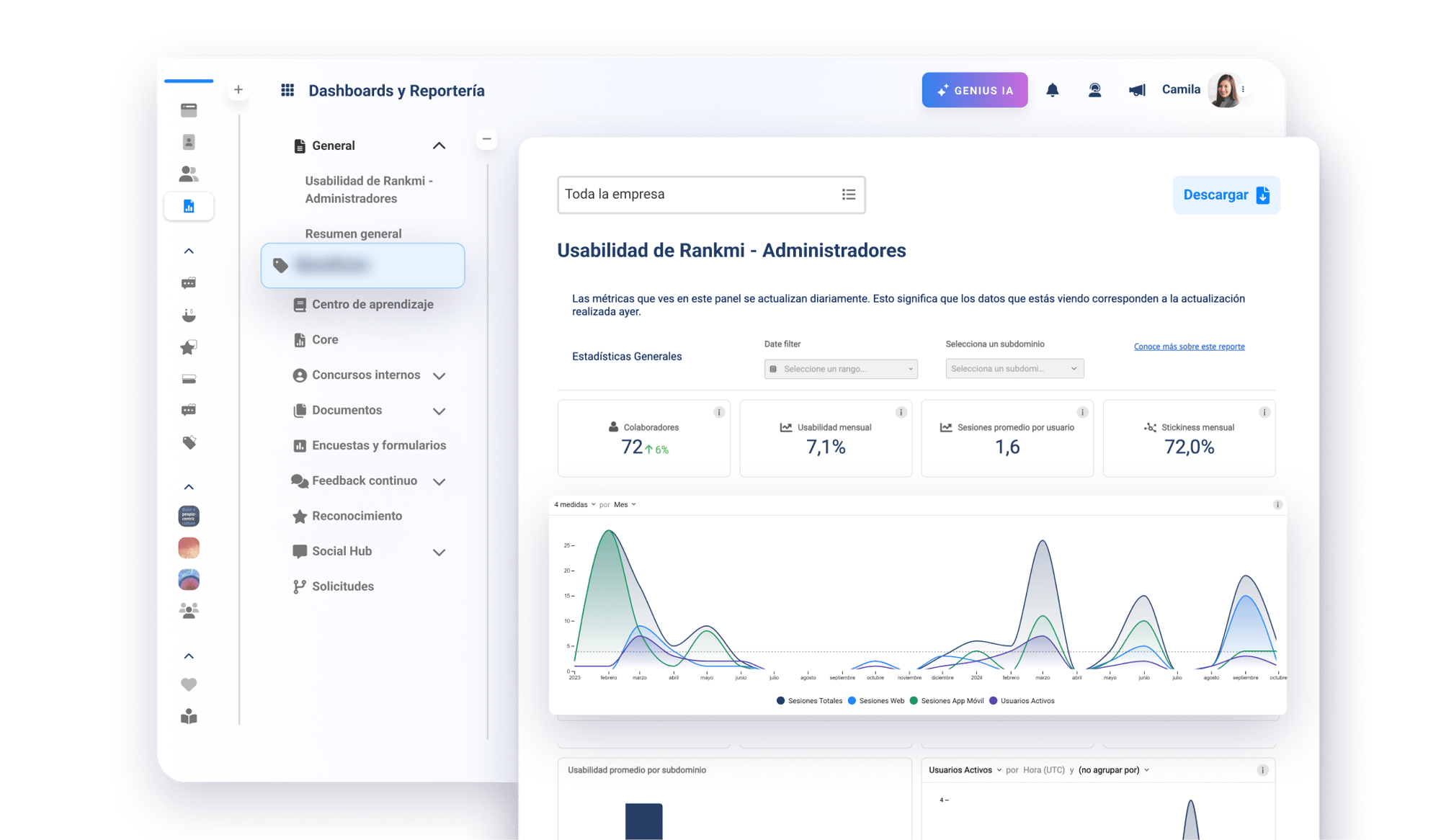 Reportería Descargable y Flexible