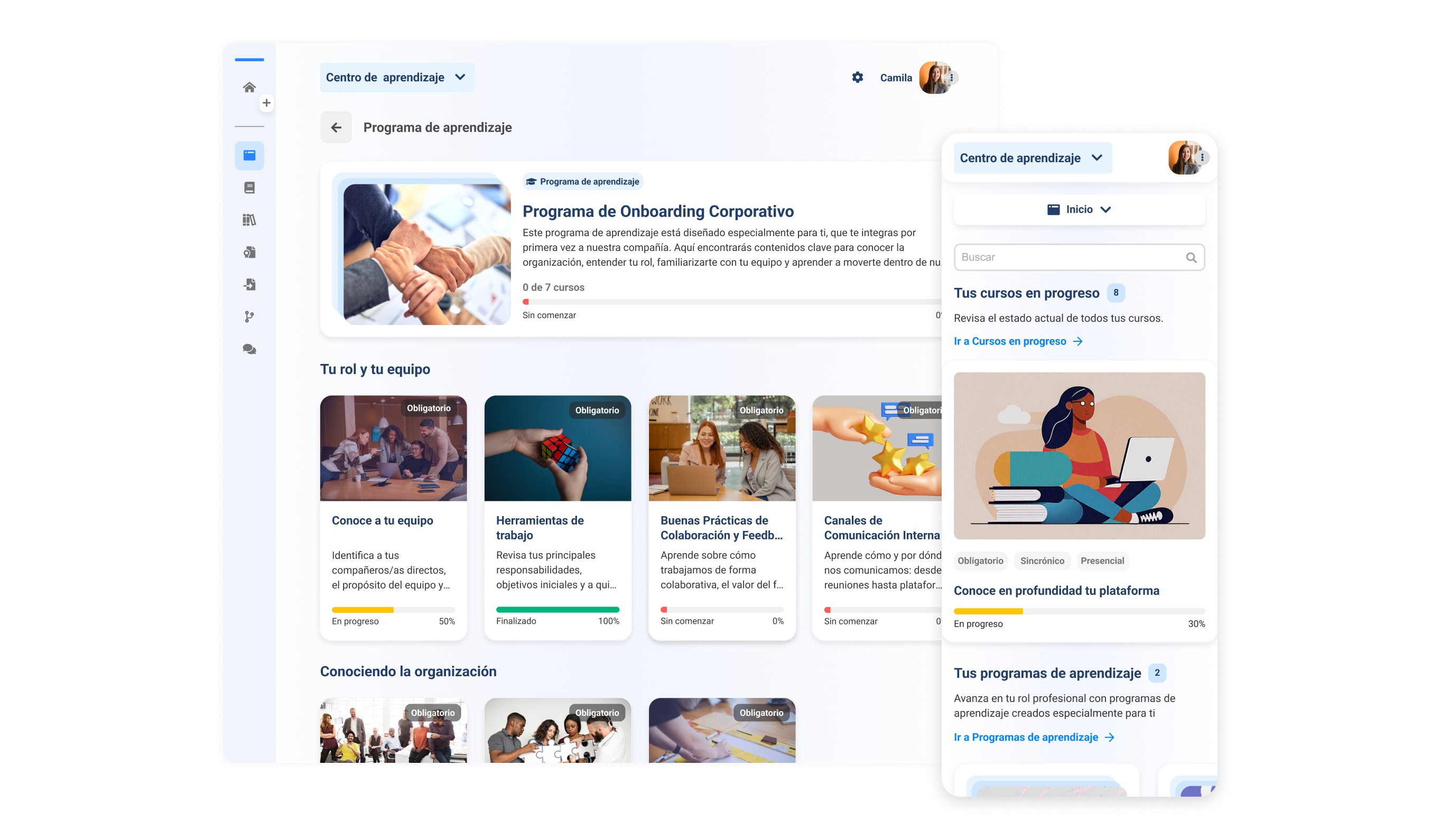 Rutas de Aprendizaje y Contenido Diverso