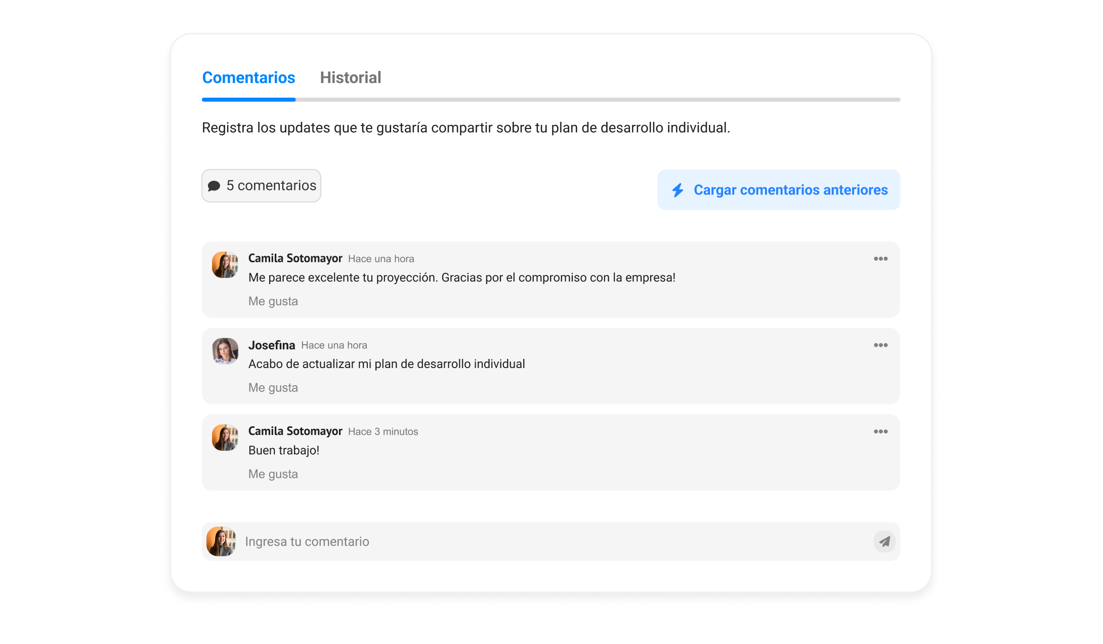 Seguimiento de Acciones y Conversaciones