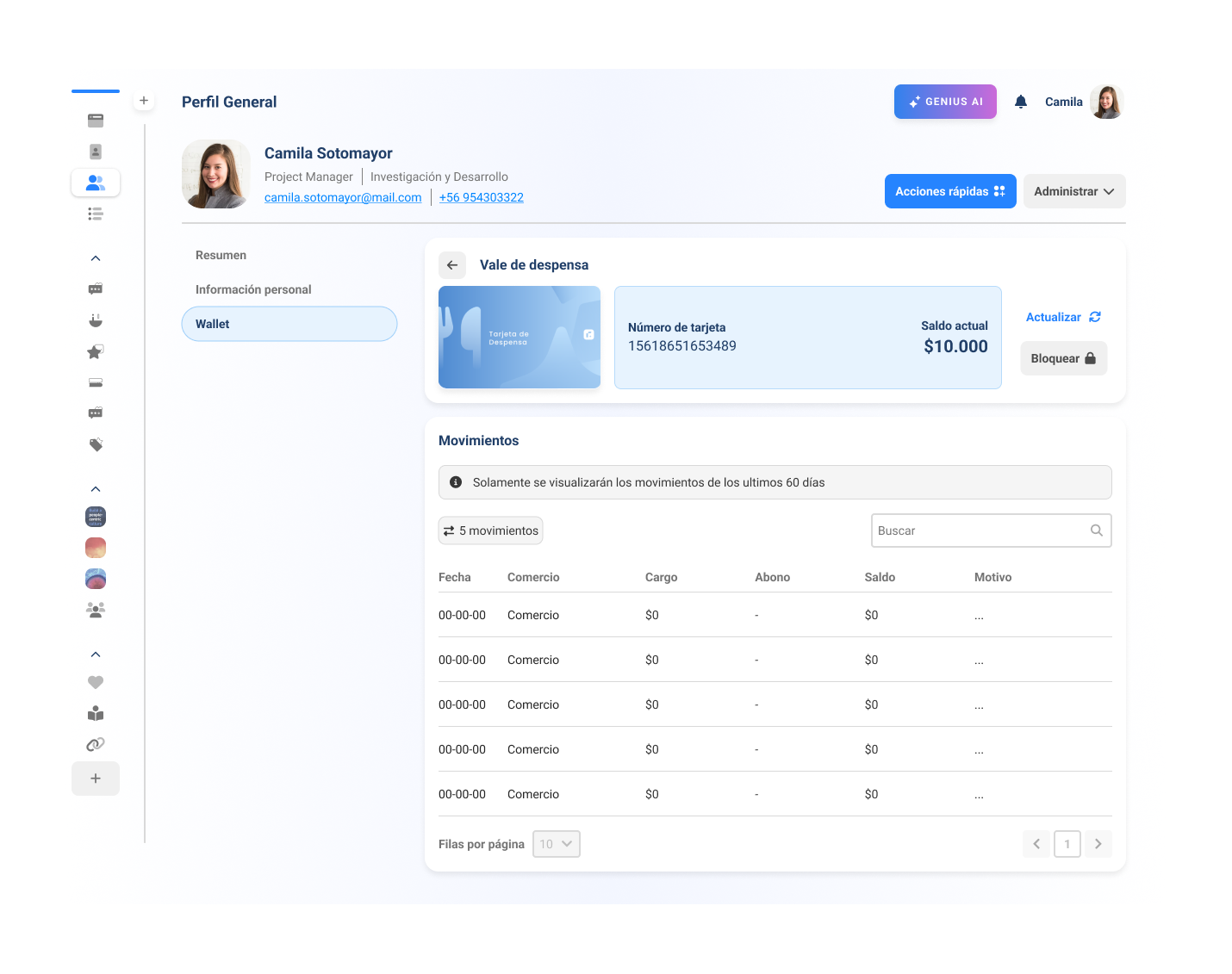 perfil general vales