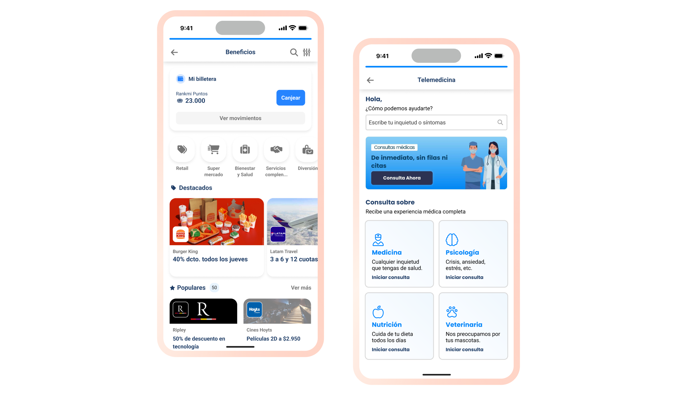 Módulos Nativos de Alto Rendimiento (Beneficios + Telemedicina)